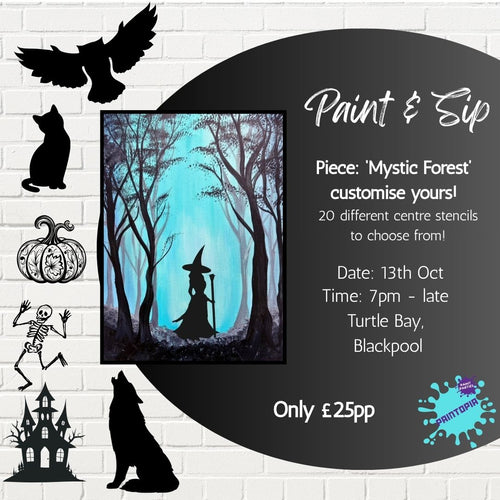 Paint Party, Tues 13th Oct, 7pm til late, Turtle Bay, Blackpool
