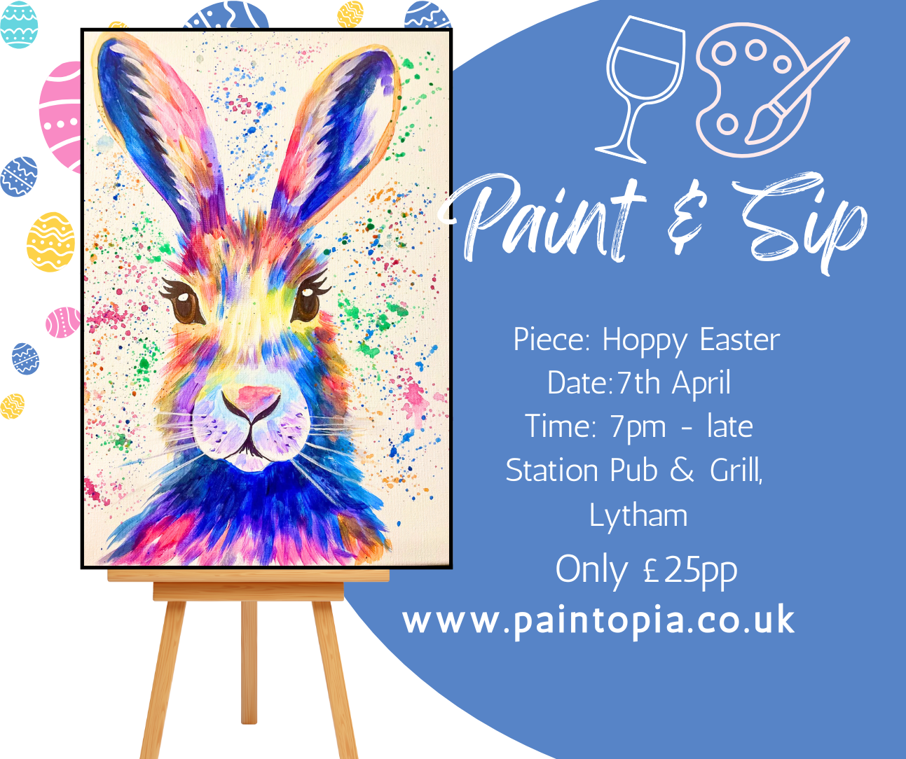 Paint Party, Tues 7th April, 7pm, Station Pub & Grill, Lytham