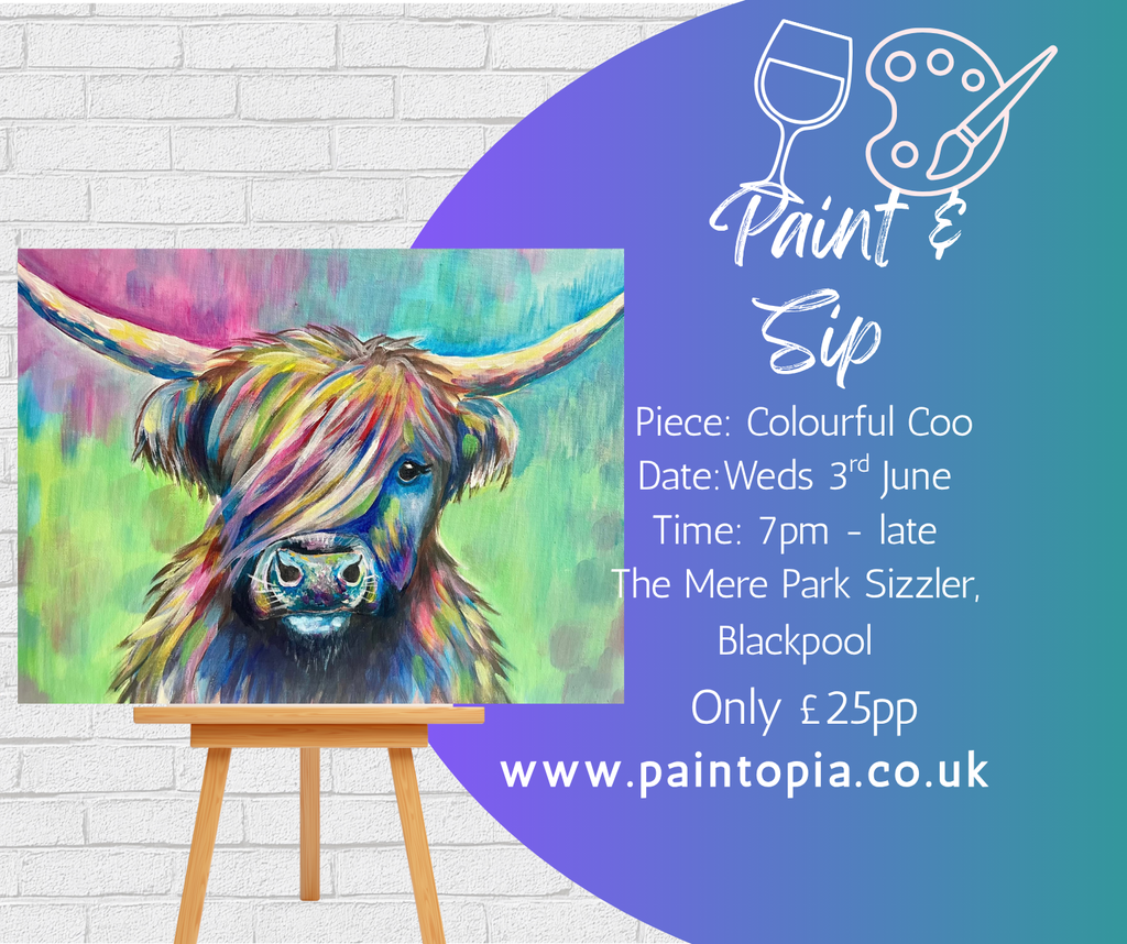 Paint Party, Weds 3rd June, 7pm til late, The Mere Park Sizzler, Blackpool