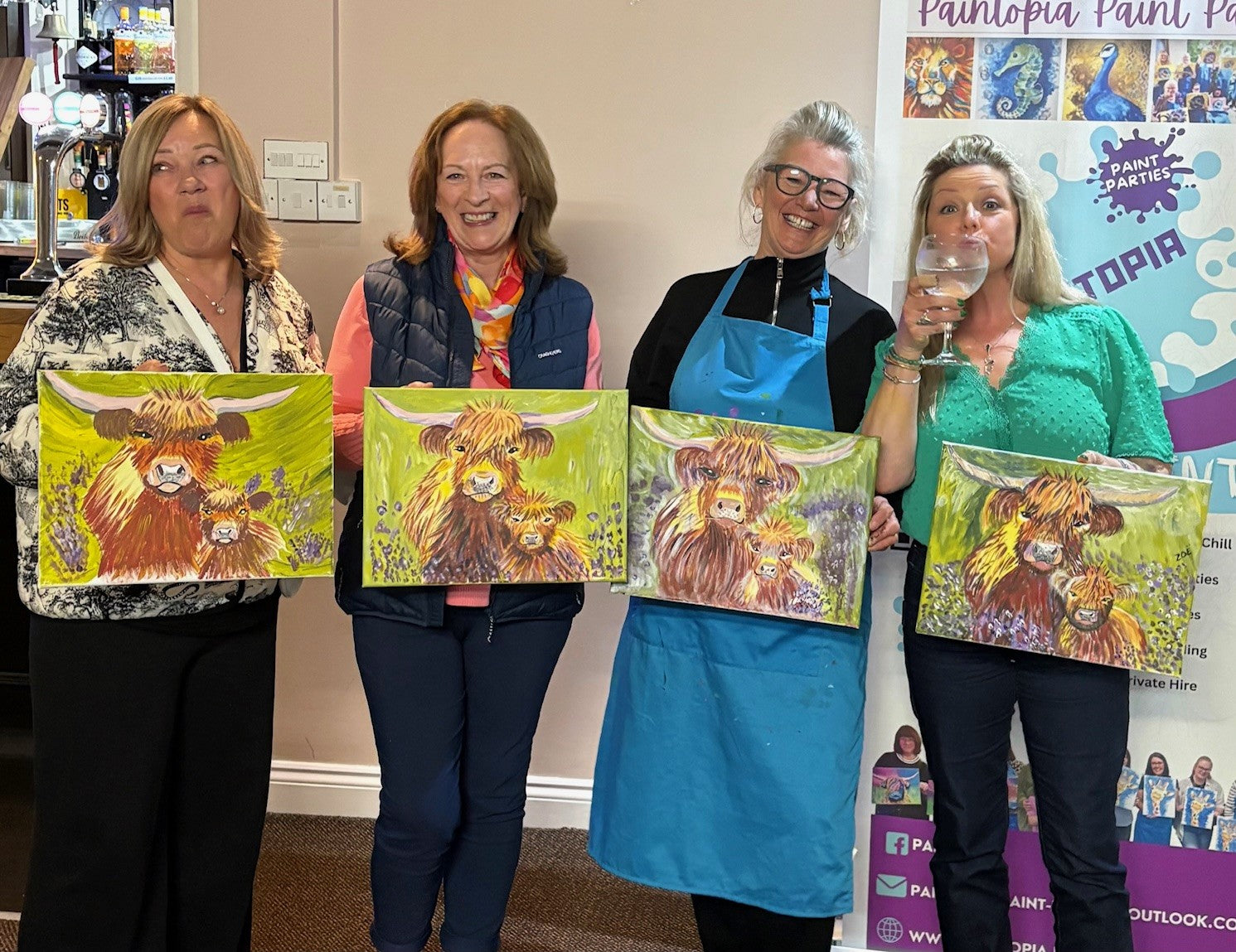 Paint Party (glass of wine and cake included), Fri 13th March, 6pm, The Garden Room, Cleveleys